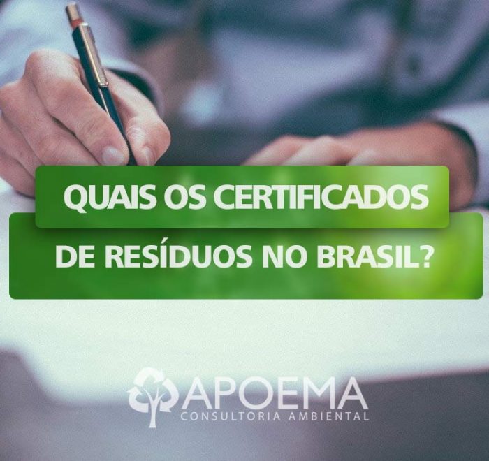 certificados de resíduos