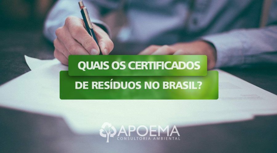 certificados de resíduos